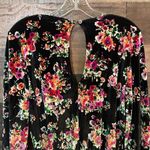 Show Me Your Mumu Floral Velvet Long Sleeved Romper Photo 3