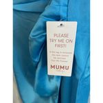 Show Me Your Mumu Jodie Dress in Azure Blue Luxe Satin S NWT Photo 7