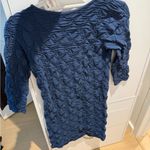 Tees by Tina Blue Ruched Bodysuit Dress Size XS Photo 2