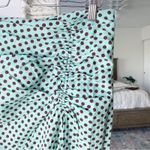 ZARA  Polka Dot Side Slit Linen Blend Midi Skirt Photo 4