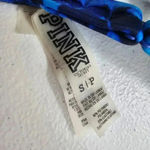 Victoria's Secret  Blue Ruffle String Tie Bikini Top Swimsuit Swimwear Size Small Photo 3