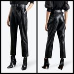Ted Baker ππ Faydell Pleather Trouser ~ Black US 8 NWT *NO BELT* Photo 2