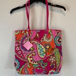 Vera Bradley Multicolor Paisley Print Tote Bag Photo 1