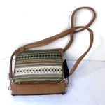 2 Moda NWT Southwestern Aztec Crossbody Square Boho Country Western Casual Brown Photo 0