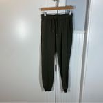 Lululemon On The Fly Jogger Women's Size 4 Olive Green Cuffed Hem Pull On 28” Photo 1