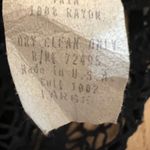 Vintage And How Paris NY Black Crochet Fringe Vest Boho 70s Western Sz M Size M Photo 10