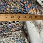 Rebecca Elliot Size S/M Rainbow Open Knit Fringe Festival‎ Sweater White Size M Photo 8