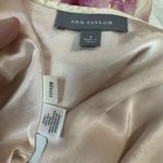 Ann Taylor 100% Silk A-Line Floral Skirt Pink Peony Print Beige Size 6 Photo 3