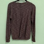 Lululemon  &go City Pullover Heathered Bordeaux Drama Rulu Size 4 Burgundy Red Photo 4