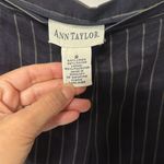 Ann Taylor  Navy Striped Linen Suit Photo 4
