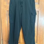 🎀Large Cargo Style Sweatpants Black Photo 0