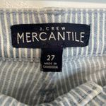 J.Crew Mercantile Striped Pants 27 Womens Career Skinny High Rise Denim Cotton Photo 3