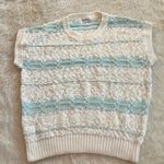 Vintage Pastel Popcorn Sweater Blue Size M Photo 5