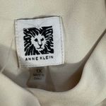 Anne Klein  1X Ivory‎ Long Sleeve Button Down Tunic Blouse Classic Career Office Photo 1