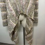 Knox Rose  Boho Striped Drape Open Front Cardigan Sweater Women’s Large‎ Photo 5
