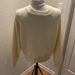 Vince Camuto Crew Neck Light Yellow Long Sleeve Comfy Sweater EUC Sz XL Acrylic Photo 3
