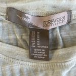 Forever 21  Loose Fit Oatmeal Heather Striped Tip Size Medium Photo 3
