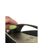 Stuart Weitzman Black Gold Laceup Sandals Heels Size 7.5 Photo 5