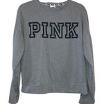 PINK - Victoria's Secret VS Pink Gray Long Sleeve Sweatshirt Photo 0