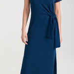 Nation Ltd  Tie Knot Women's Lavi Midi Shirt Dress In Deep Space S Photo 0