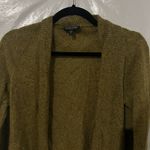 Eileen Fisher  Green Wool, Mohair, Cashmere Open Front Cardigan Size Small Petite Photo 1
