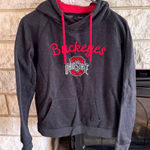 Colosseum  Women's Ohio State Heather Black and Red Hoodie Medium Photo 0