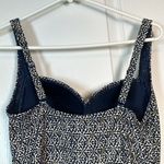 Niptuck Gold Tan Navy Blue Sweetheart Neck Swimsuit Size 8 EUC #1324 Photo 5