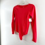 Free People Intimately  Long Sleeve Seamless Crewneck Bodysuit Red Medium Large Photo 6