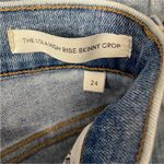 Denim Forum The Lola High Rise Skinny Crop Blue Size 24 Photo 3