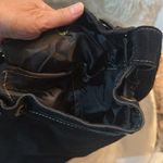 Dydaktik Black and Turquoise Suede Bucket or Crossbody Fringe Bag Photo 8