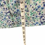 J.Crew Button Up Shirt Womens S Blue Green Floral Cotton Poplin Smart Casual Photo 8