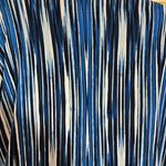 Chico's Easywear  Blue White Striped Open Front Cardigan Blazer 3/4 Sleeves Large Photo 12