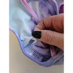 Women's seamless stretches sports bra tie dye top. Pink Size M Photo 5