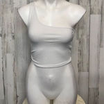 Garage  White crop top size small Photo 0