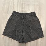 Max Studio  Black and White High Waist Shorts Photo 1
