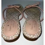 Kate Spade Mistic Bow Thong Sandals Womens Size 9.5 Pale Pink Leather Photo 5