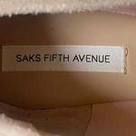 Saks 5th Avenue Saks Fifth Avenue Inez Leather Balllet Blush Pink Black Bow Flats Cap Toe Sz 10 Photo 13