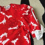 Vintage red floral puff sleeve shift dress Size undefined Photo 7