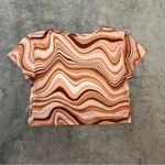 No Boundaries  Marble Groovy 90s Basic Crop Top Rave Concert Event Size Small Photo 12