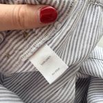 J Jill Love Linen Striped Cropped Wide Leg Pants Petite Small Nautical Button White Size undefined Photo 5