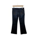 7 For All Mankind Women’s “A” Pocket Flare Dark Wash Jeans Size 30 Photo 7