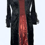 Renaissance Type Lace Trimmed Dress Black Red In Costumes Size 12 Photo 0