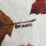 VTG 90s Fall Leaves National Wildlife Art Limited Maxi Dress Women’s Women’s XL Orange Photo 10