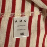 A M O  red & white striped t-shirt dress Photo 4