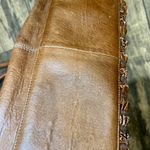 Betsey Johnson Vintage Leather Ruffle Top Handle Bag Photo 3