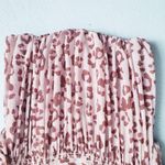 Free People Baby Pink Leopard Print Mesh Top Photo 1
