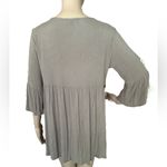 POL NWOT Top Blouse/Mini Dress Tassels closing Collar Olive Green S Photo 3
