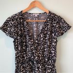 J.Crew  Mercantile Ditsy Floral Print Ruffle Faux Wrap Dress XS Photo 4