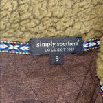 Simply Southern Black and Olive Sherpa Pullover Photo 1