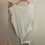 Altar'd State Altar’d State Short Sleeve Bodysuit Size Large White Photo 1